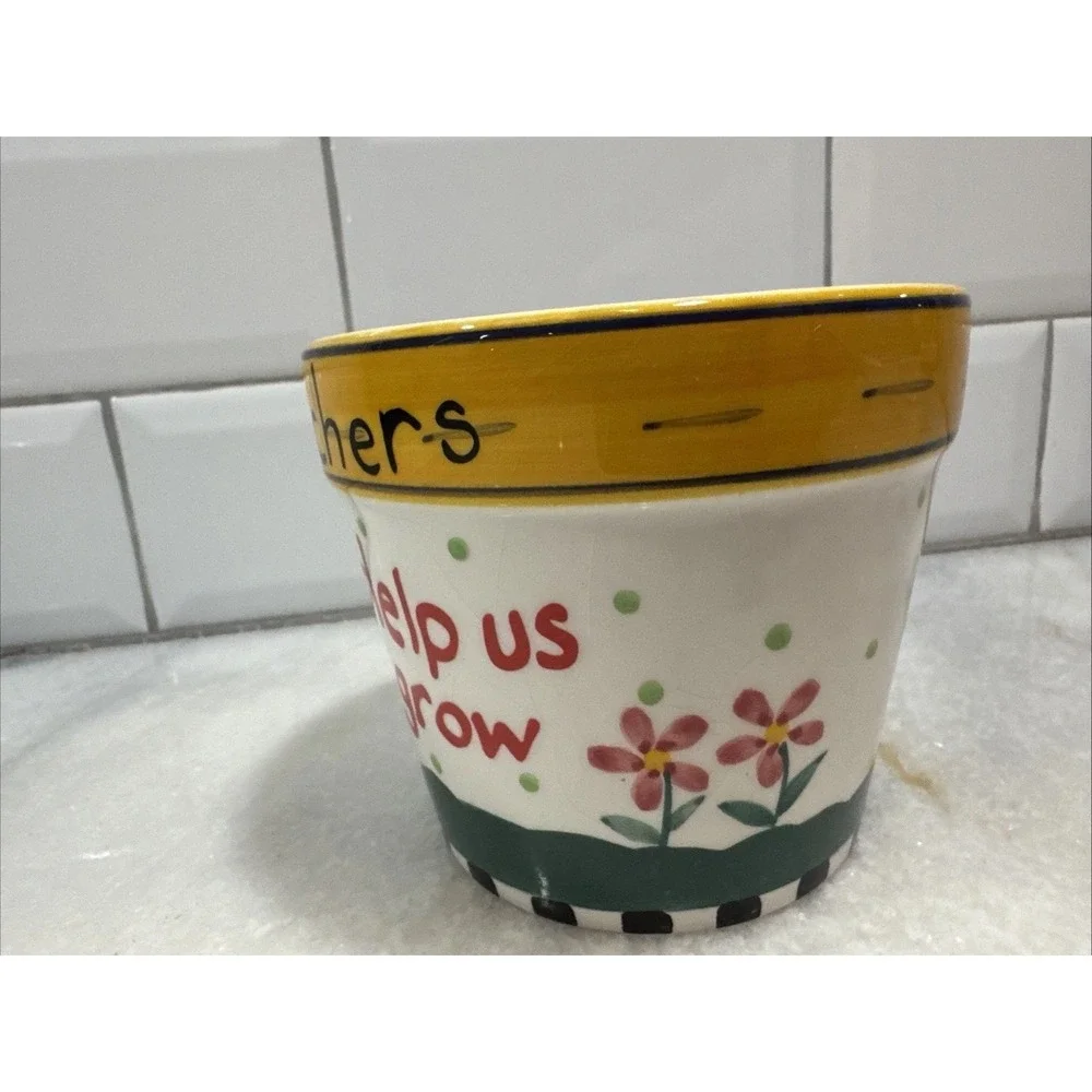 Teachers Help Is Grow Flower‎ Pot OLA001